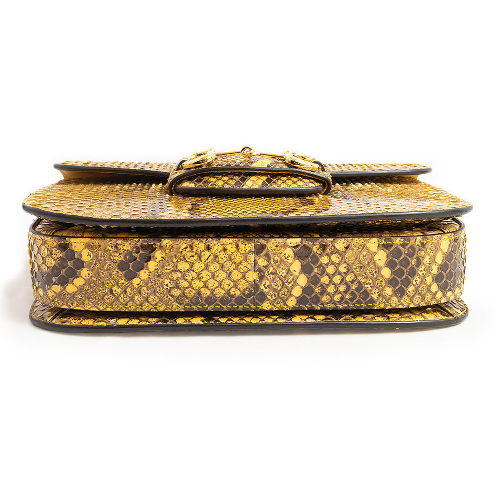 Gucci Python Horsebit 1955 Small Leather Shoulder… - image 7